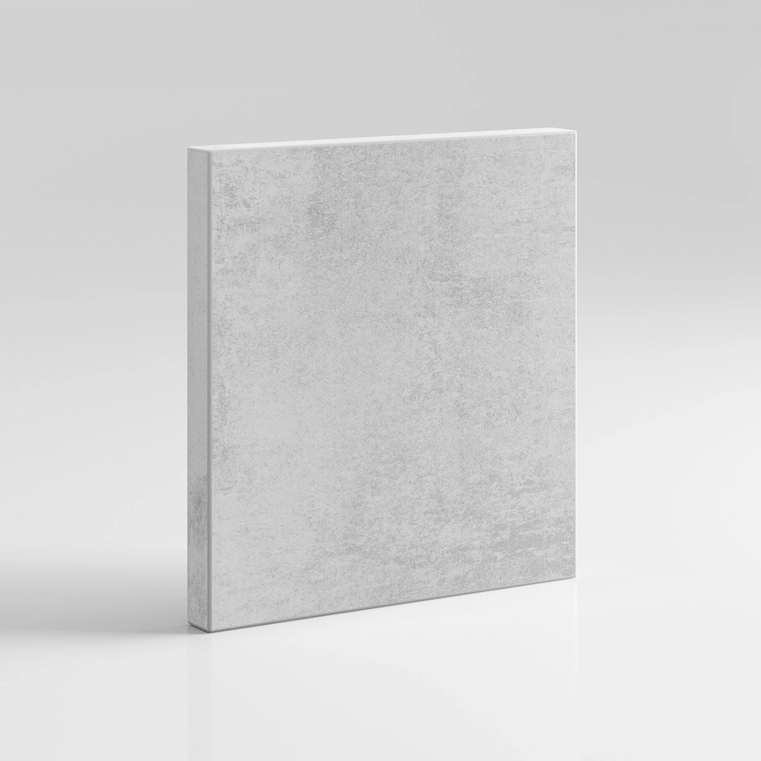 Skabsseng 120x200 Vandret (Standard 45 cm dybde) Beton / Hvid color